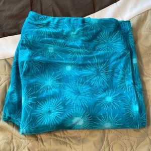 Lularoe T/C green blue leggings